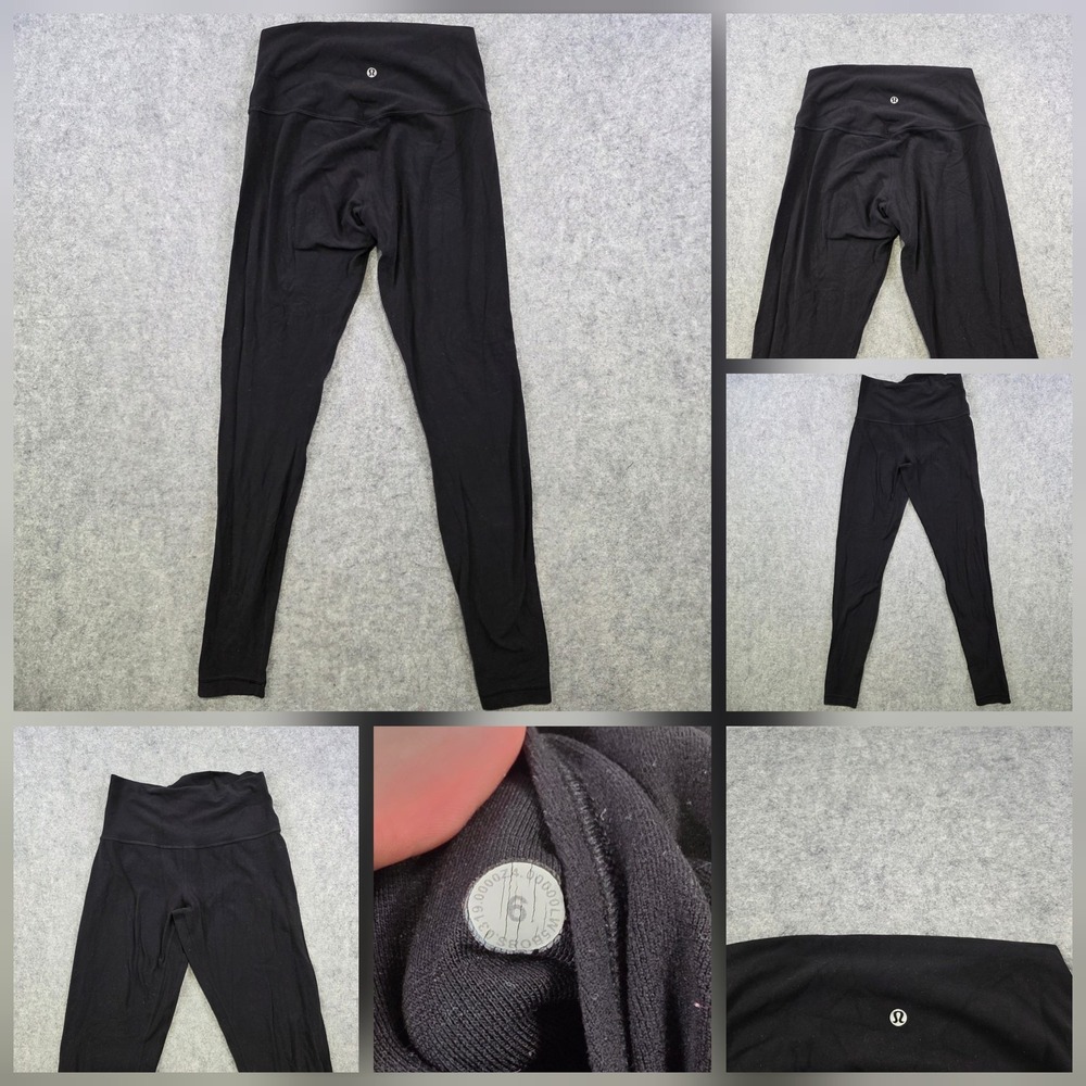 Lululemon‎ Align Full Length Leggings Womens 6 Black Ankle High Rise Yoga Pants